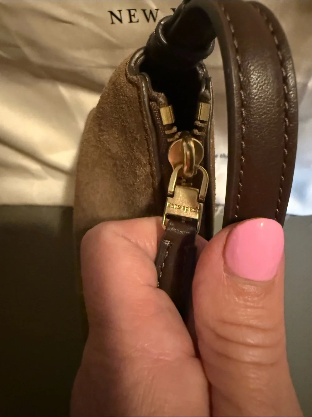 Kate Spade Loop Suede Shoulder Bag